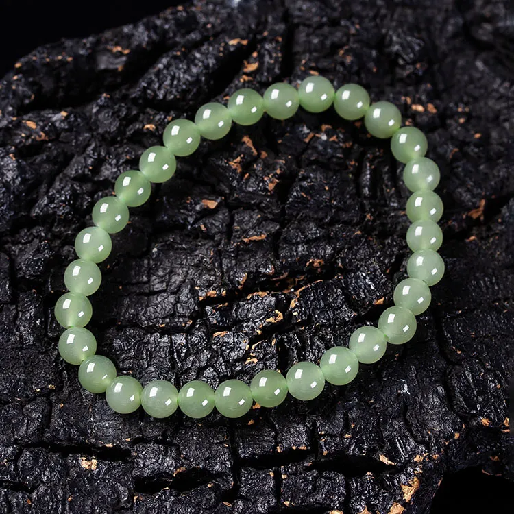 Execute The Blessing Hetian Jade Bracelets Green Jade Unisex-1