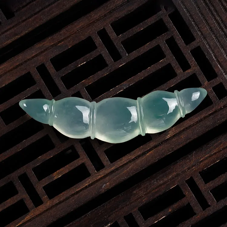 Execute The Blessing Ice Type Jadeite Pendants Unisex-2