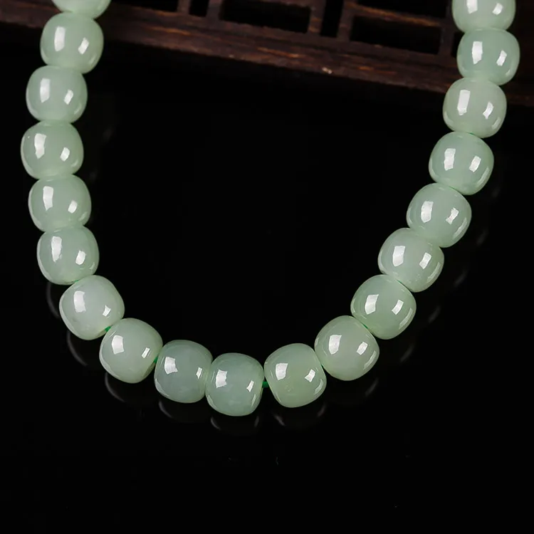 Execute The Blessing Hetian Jade Bracelets White Jade/Pale Greenish White Jade Unisex-3