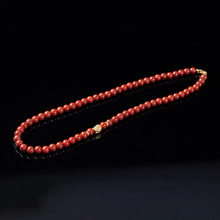 Execute The Blessing Southern Red Agate Necklaces Unisex-2