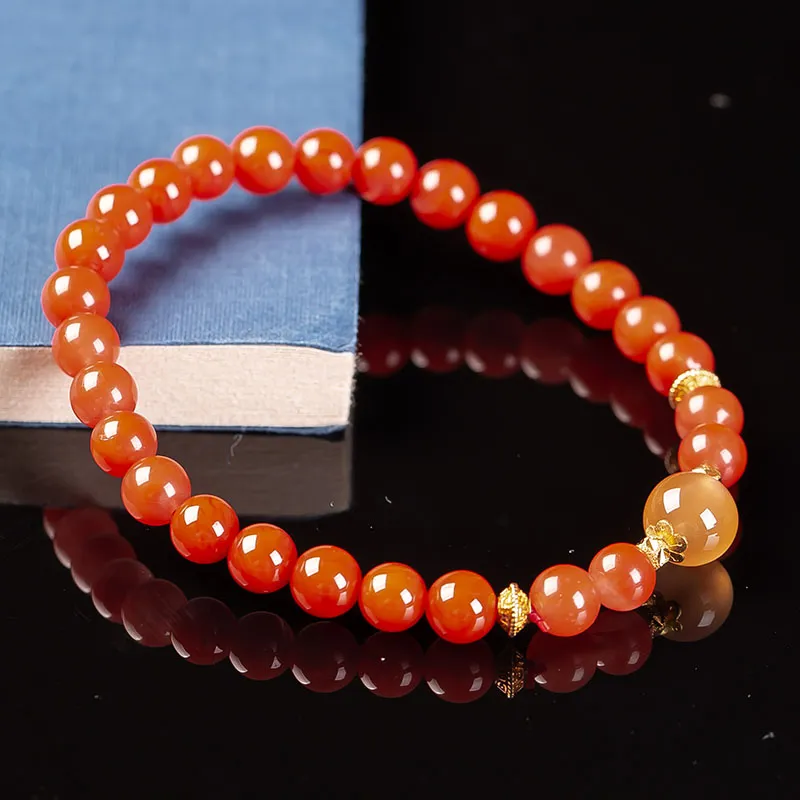 Execute The Blessing Southern Red Agate Bracelets Unisex-2