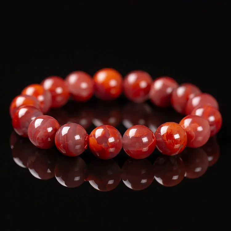 Execute The Blessing Southern Red Agate Fine Jade Bracelets Unisex-4