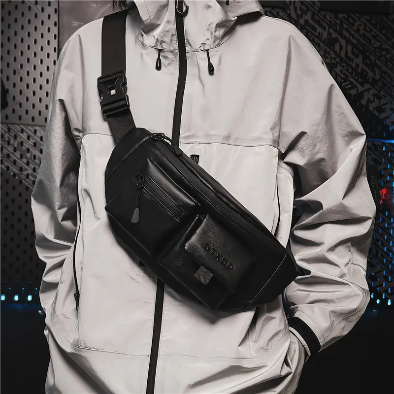 PAIBLOKS Membrana Dermalis Sling Bag Fanny Pack Unisex-2