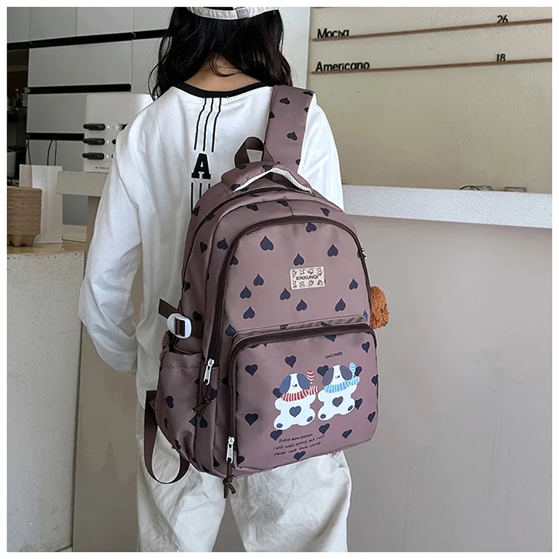 PAIBLOKS Nylon Backpack Regular Unisex Multicolor-20