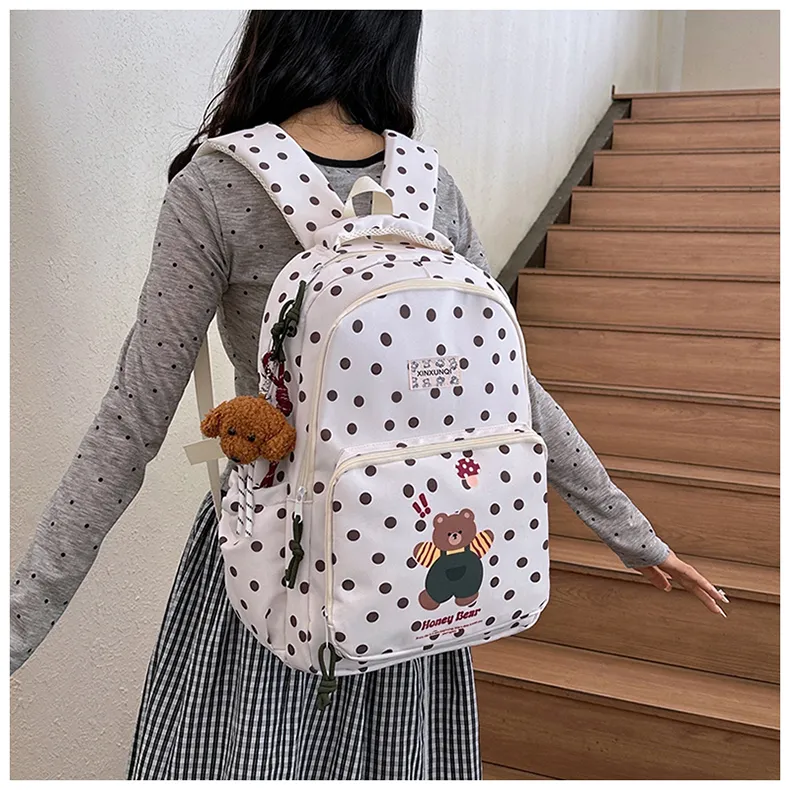 PAIBLOKS Nylon Backpack Regular Unisex Multicolor-9
