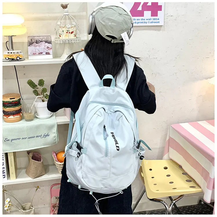 PAIBLOKS Nylon Backpack Regular Unisex Multicolor-13