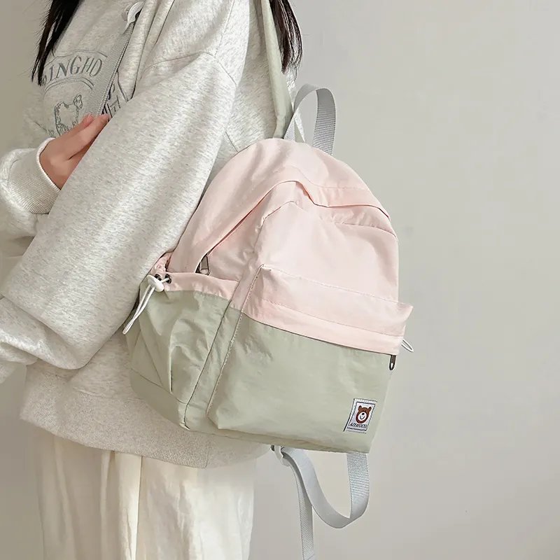 PAIBLOKS Nylon Backpack Women's Multicolor-5