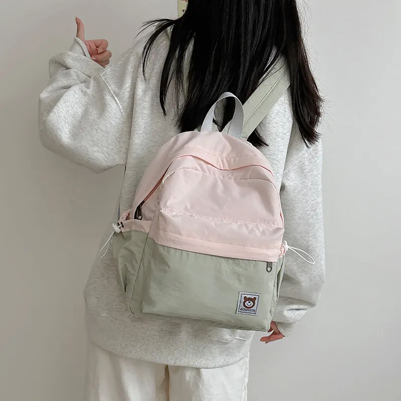 PAIBLOKS Nylon Backpack Women's Multicolor-1