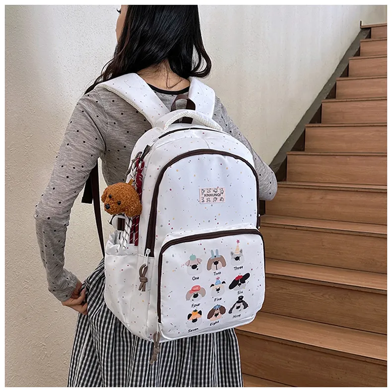 PAIBLOKS Nylon Backpack Regular Unisex Multicolor-5
