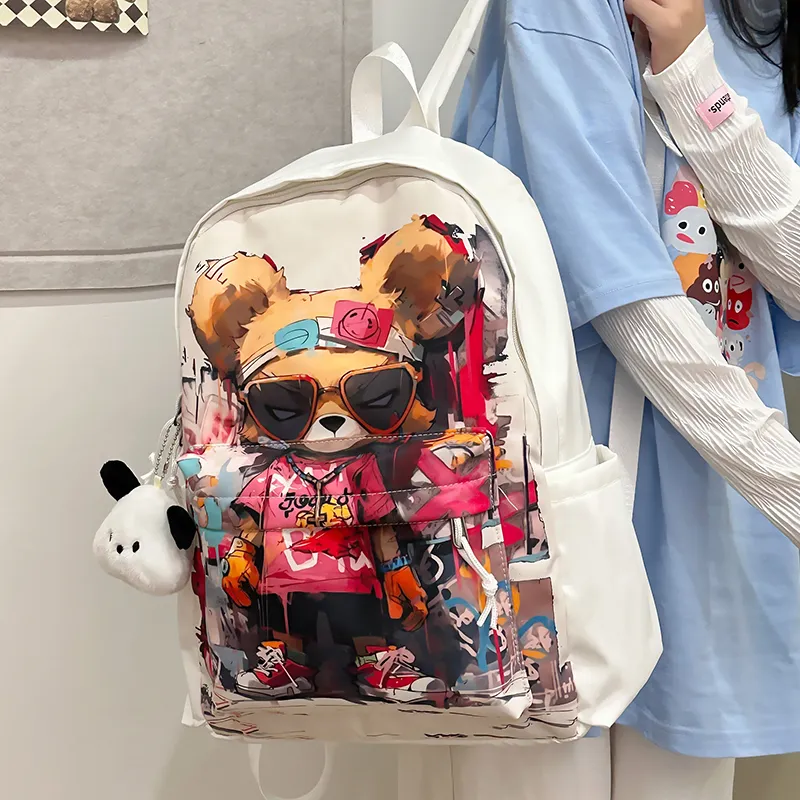 PAIBLOKS Nylon Backpack Regular Unisex Multicolor-7