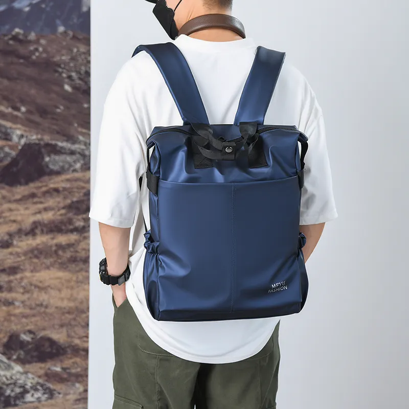 PAIBLOKS Waterproof Fabric Backpack Unisex Multicolor-11