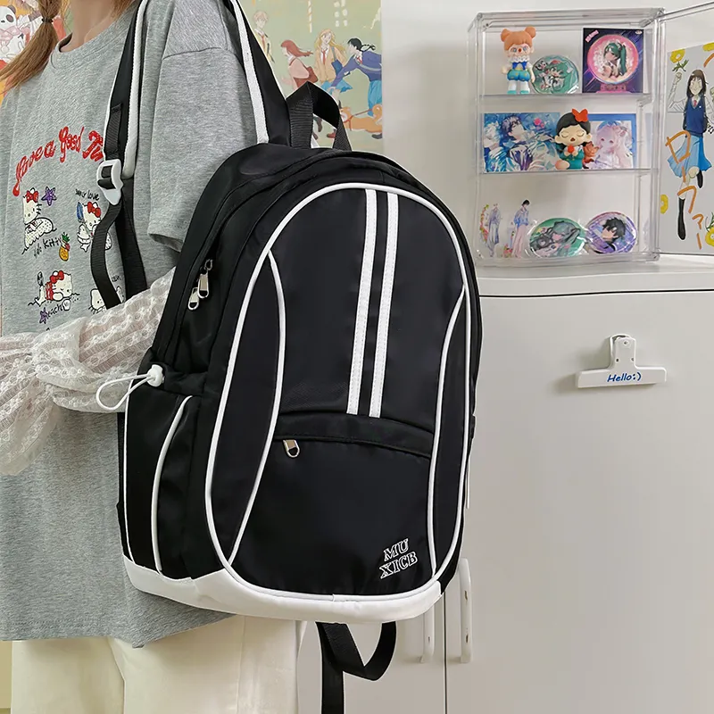 PAIBLOKS Nylon Backpack Unisex Multicolor-22