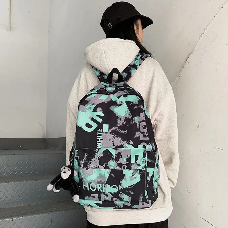 PAIBLOKS Nylon Backpack Unisex Multicolor-16