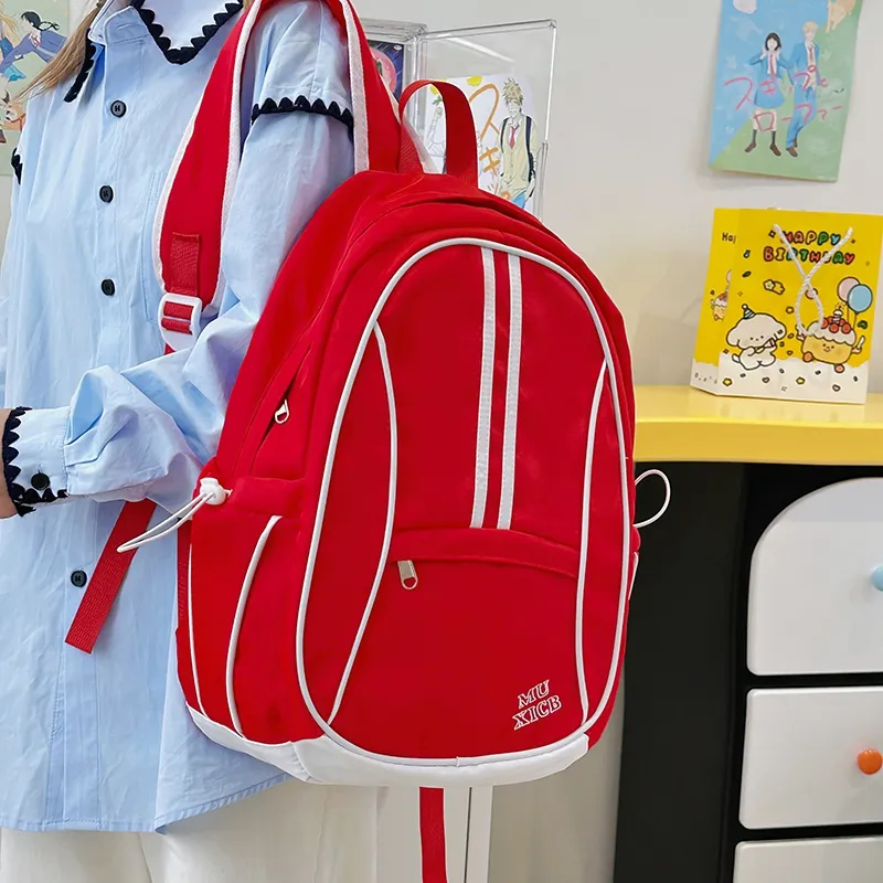PAIBLOKS Nylon Backpack Unisex Multicolor-10