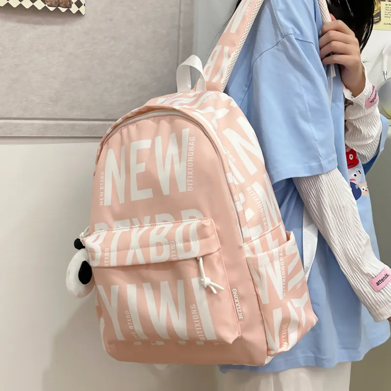 PAIBLOKS Nylon Backpack Unisex Multicolor-11