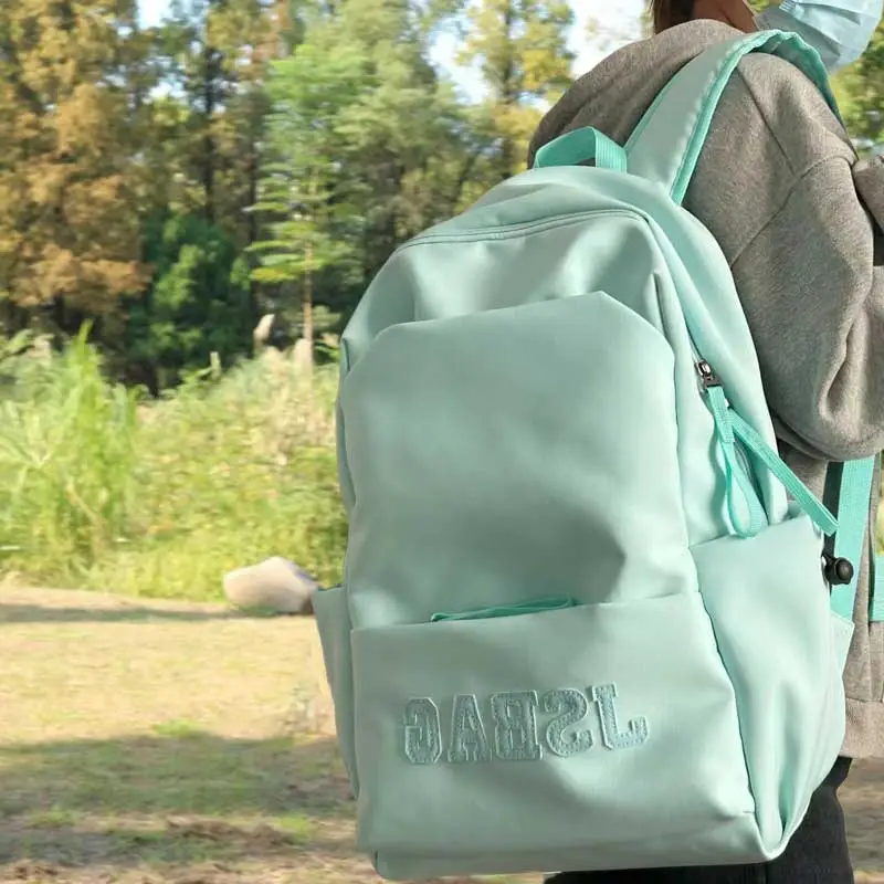 PAIBLOKS Water Resistant Fabric Backpack Regular Women's Men's All Multicolor-7