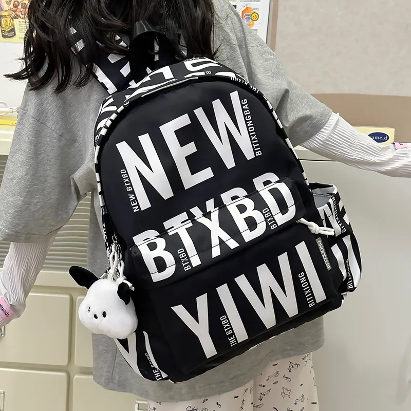 PAIBLOKS Nylon Backpack Unisex Multicolor-21