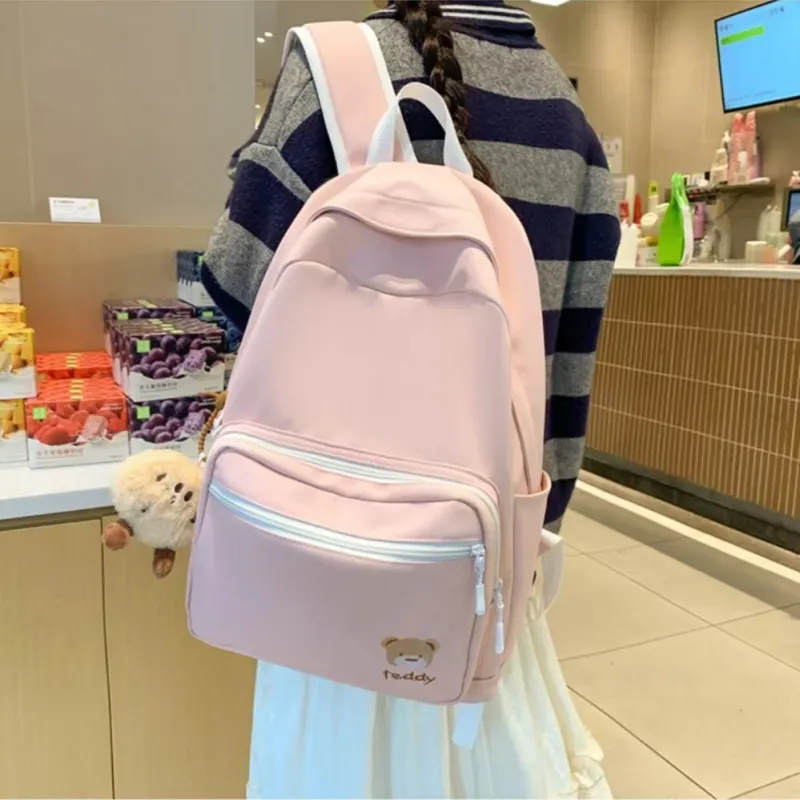 PAIBLOKS Nylon Backpack Unisex Multicolor-7