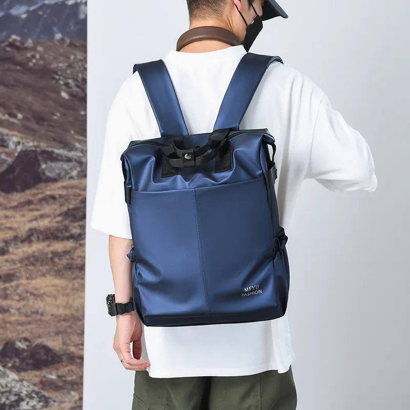 PAIBLOKS Waterproof Fabric Backpack Unisex Multicolor-12
