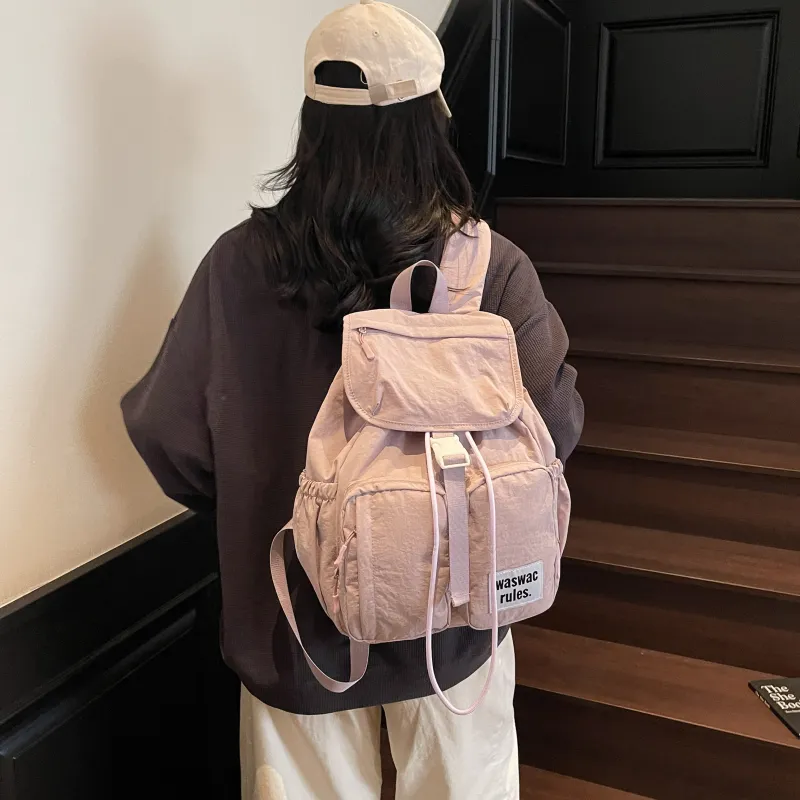 PAIBLOKS Fabric Backpack Unisex Multicolor-16