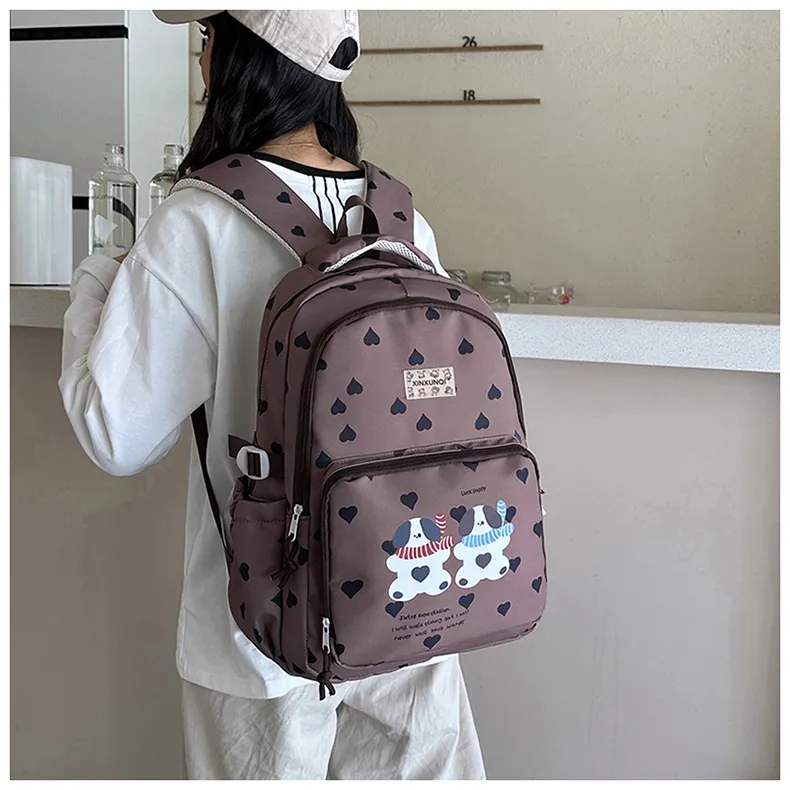 PAIBLOKS Nylon Backpack Regular Unisex Multicolor-21