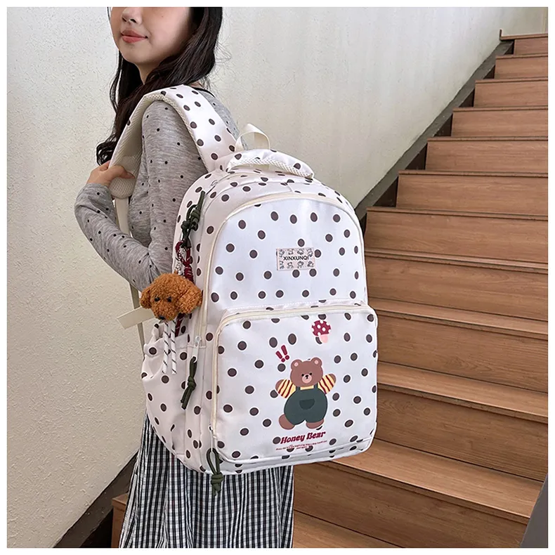 PAIBLOKS Nylon Backpack Regular Unisex Multicolor-11