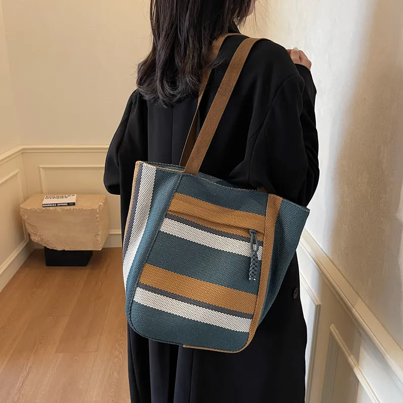 PAIBLOKS Canvas Bag Tote Crossbody Bag Shoulder Bag Regular Unisex Multicolor-10