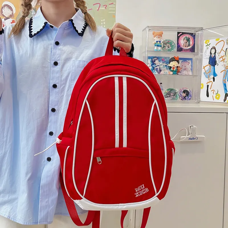 PAIBLOKS Nylon Backpack Unisex Multicolor-12