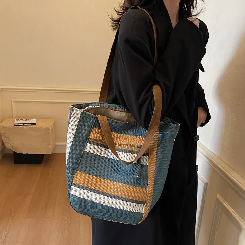 PAIBLOKS Canvas Bag Tote Crossbody Bag Shoulder Bag Regular Unisex Multicolor-8