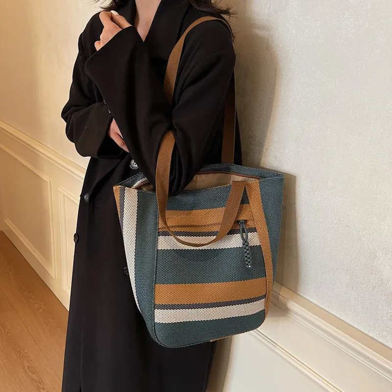 PAIBLOKS Canvas Bag Tote Crossbody Bag Shoulder Bag Regular Unisex Multicolor-7