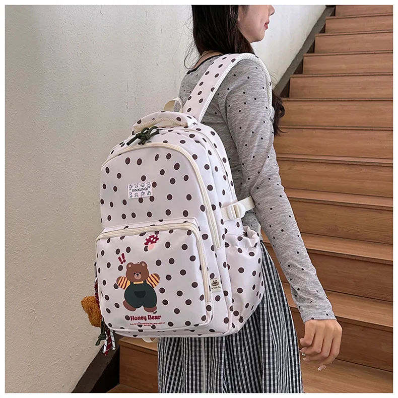 PAIBLOKS Nylon Backpack Regular Unisex Multicolor-8