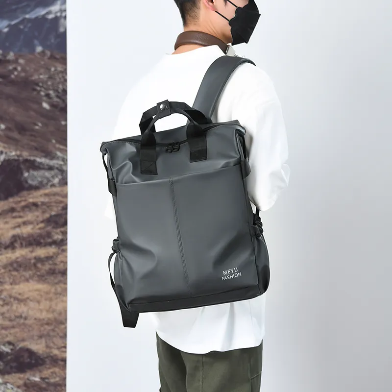 PAIBLOKS Waterproof Fabric Backpack Unisex Multicolor-3