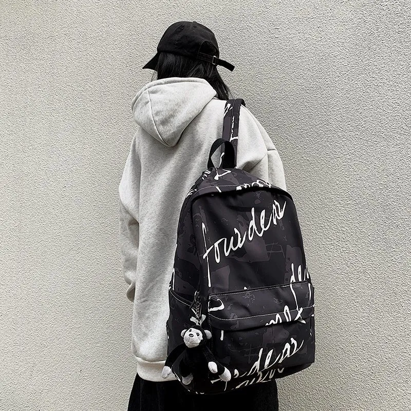PAIBLOKS Nylon Backpack Unisex Multicolor-3