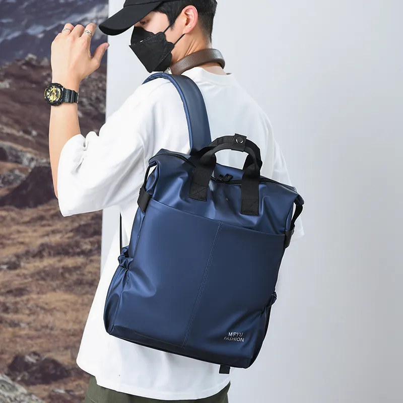PAIBLOKS Waterproof Fabric Backpack Unisex Multicolor-10
