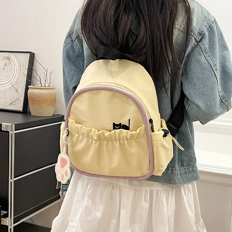 PAIBLOKS Nylon Backpack Mini Unisex Multicolor-9