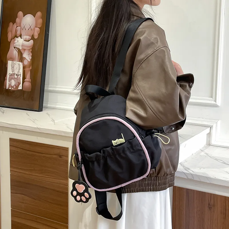 PAIBLOKS Nylon Backpack Mini Unisex Multicolor-5