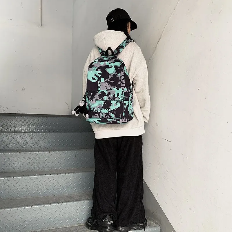 PAIBLOKS Nylon Backpack Unisex Multicolor-17