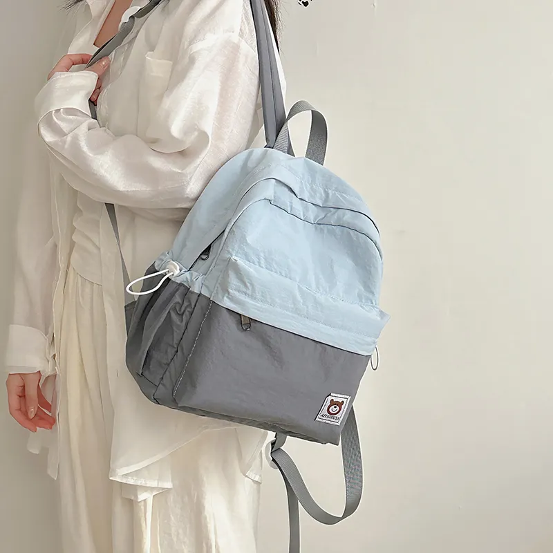 PAIBLOKS Nylon Backpack Women's Multicolor-11