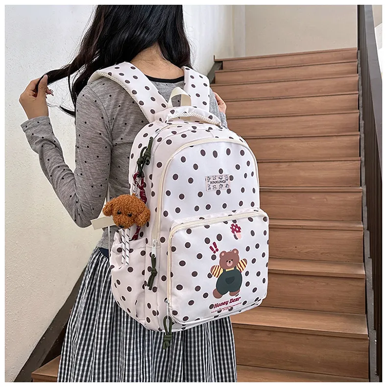 PAIBLOKS Nylon Backpack Regular Unisex Multicolor-10