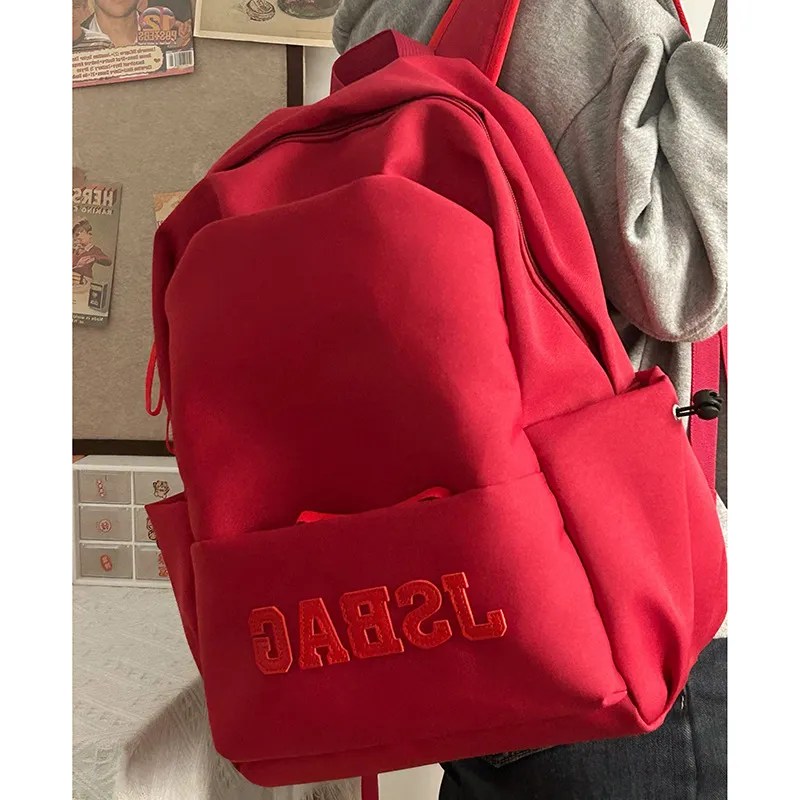 PAIBLOKS Water Resistant Fabric Backpack Regular Women's Men's All Multicolor-5