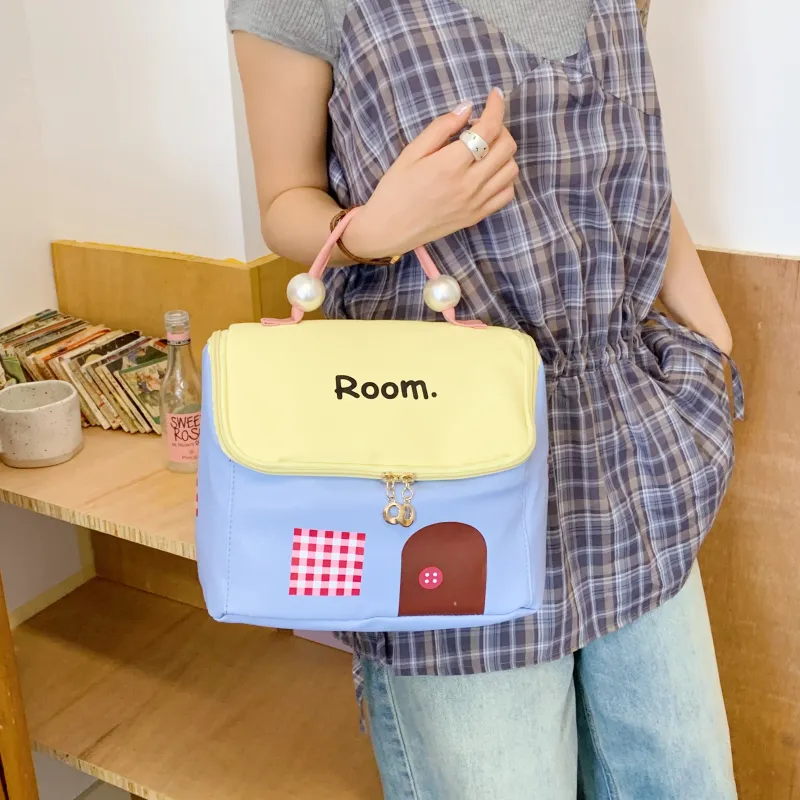 PAIBLOKS PU Travel Storage Bag Women's Multicolor-13