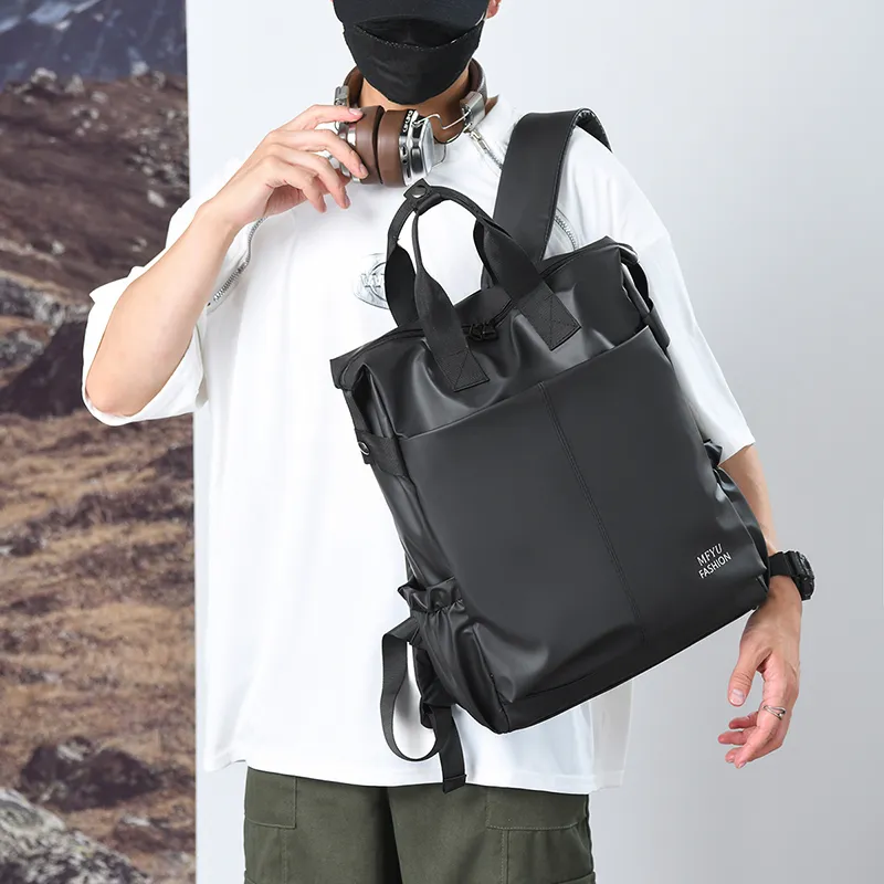 PAIBLOKS Waterproof Fabric Backpack Unisex Multicolor-6