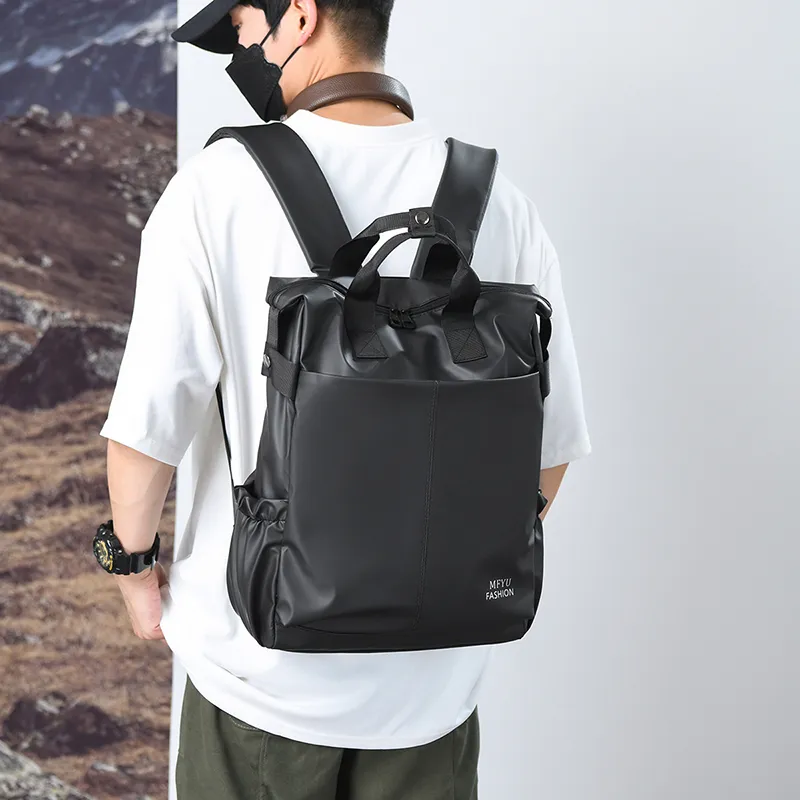 PAIBLOKS Waterproof Fabric Backpack Unisex Multicolor-8