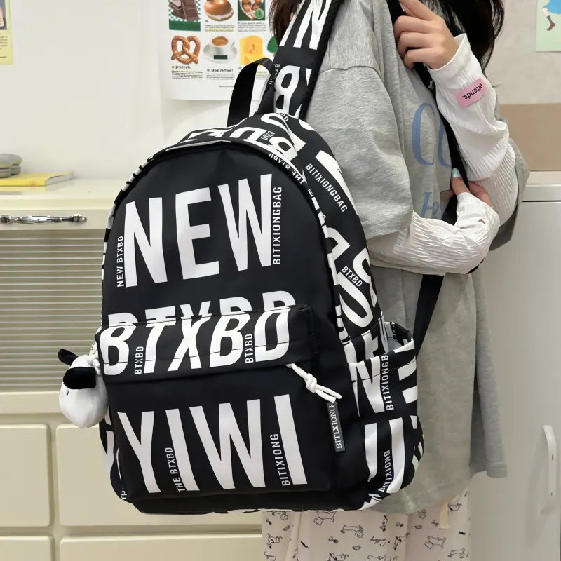 PAIBLOKS Nylon Backpack Unisex Multicolor-6