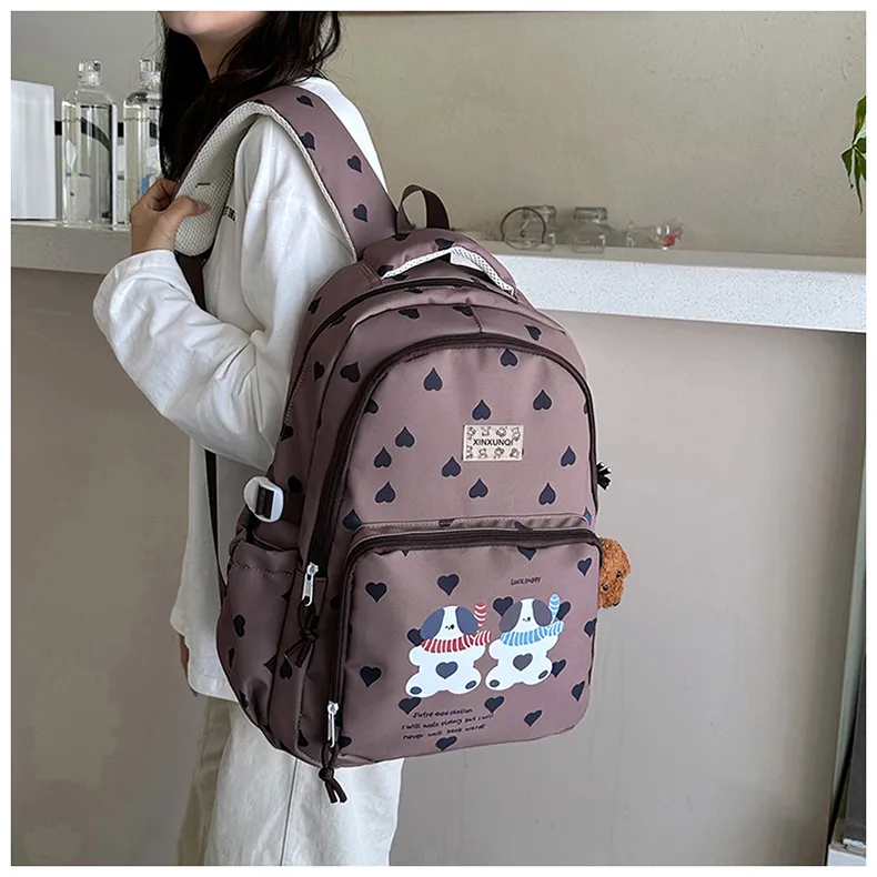 PAIBLOKS Nylon Backpack Regular Unisex Multicolor-19