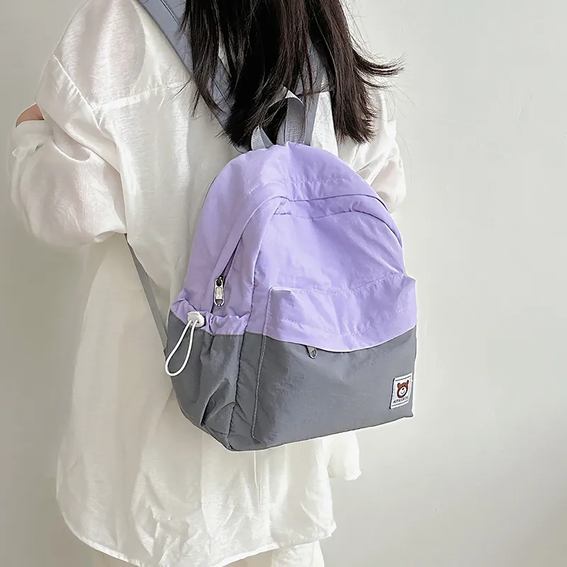 PAIBLOKS Nylon Backpack Women's Multicolor-19