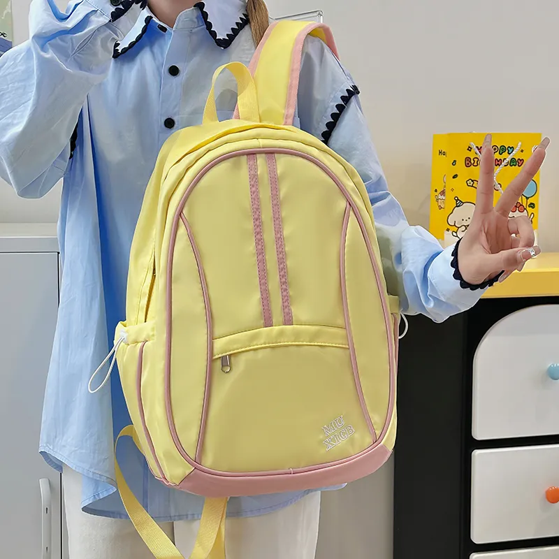 PAIBLOKS Nylon Backpack Unisex Multicolor-5
