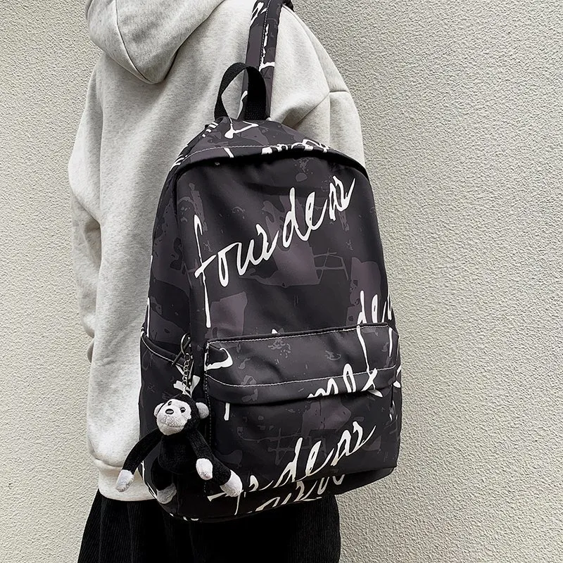 PAIBLOKS Nylon Backpack Unisex Multicolor-5