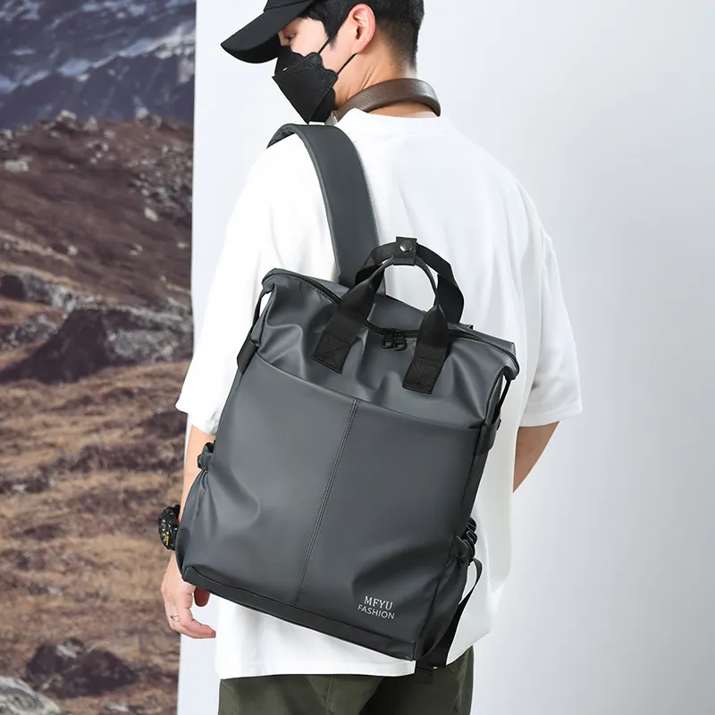 PAIBLOKS Waterproof Fabric Backpack Unisex Multicolor-1