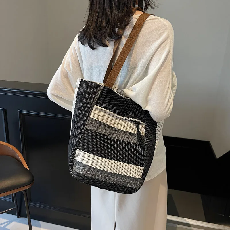 PAIBLOKS Canvas Bag Tote Crossbody Bag Shoulder Bag Regular Unisex Multicolor-3